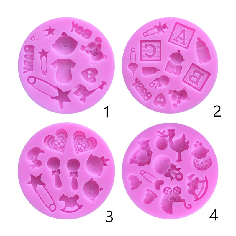 

1PC Silicone Lollipop Mold Flower Candy Chocolate Mold Cake Decoration Baking Tool Lollipop Fondant silicone mold