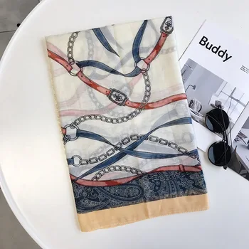 

spring autumn 2020 the new fashion silk scarf cotton linen scarf women's super large scarves thin air conditioning shawl winter