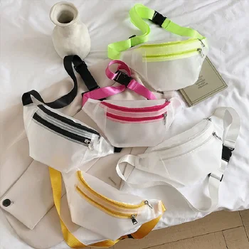 

PVC Transparent Waist Bags for Women 2020 Summer Fashion Crossbody Shoulder Messenger Bag Female Clear Chest Bag Mini Handbags