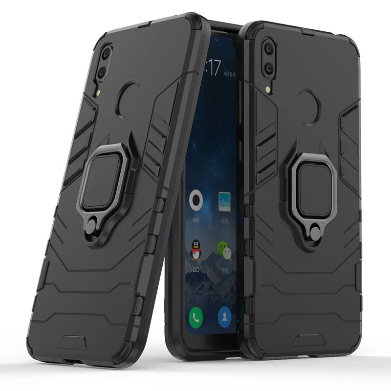 Black Honor 9x Pro huawei P30 P20 Lite P Smart A9 Магнитная подставка противоударный жесткий чехол на Honor 9x20 8i 10i 20i 10 Lite V10 - Цвет: Black