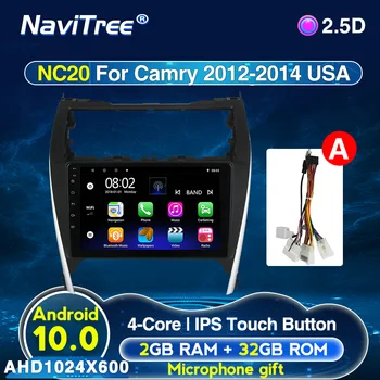 

2G+32G Android 10 Car Radio for Toyota Camry 7 XV 50 55 2012 2013 2014-2017 Car Multimedia Video Player Navigation GPS 2 Din FM