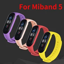 

For Xiaomi Mi Band 5 Watches Strap Silicone Wristband Bracelet Replacement for Xiaomi Wrist Band 5 Soft TPU Watchbands Strap