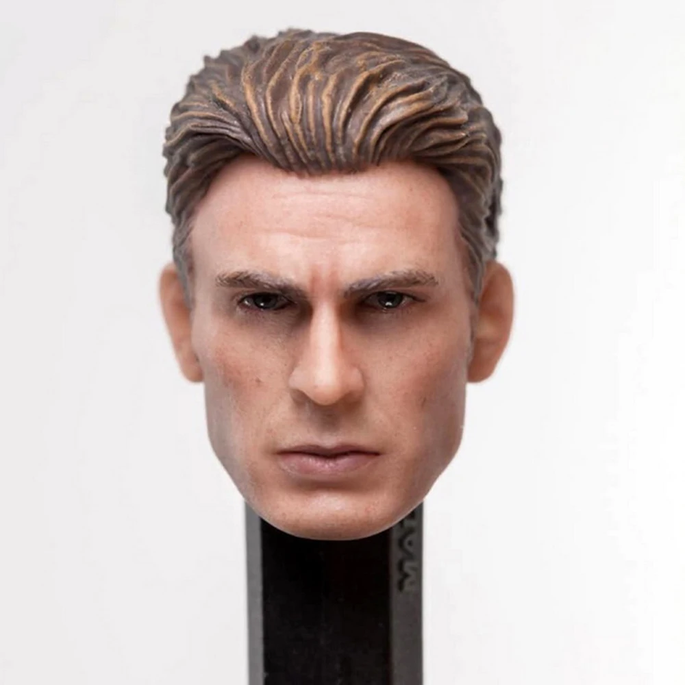 

1/12 Captain America Steve Rogers Head Sculpt Fit for SHF 6'' Action Toys Iron Man Tony Stark Figure model Accessory