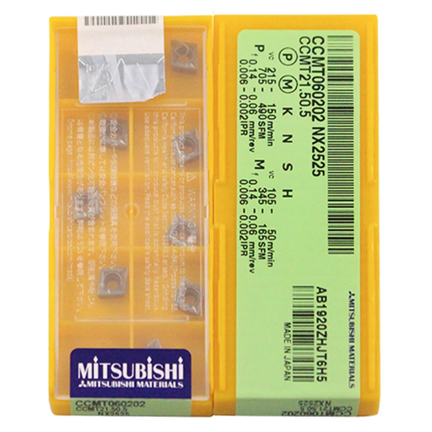MITSUBISHI CCMT060202 NX2525/CCMT060204 NX2525/CCMT060208 NX2525 фрезерный станок с ЧПУ Металлокерамические