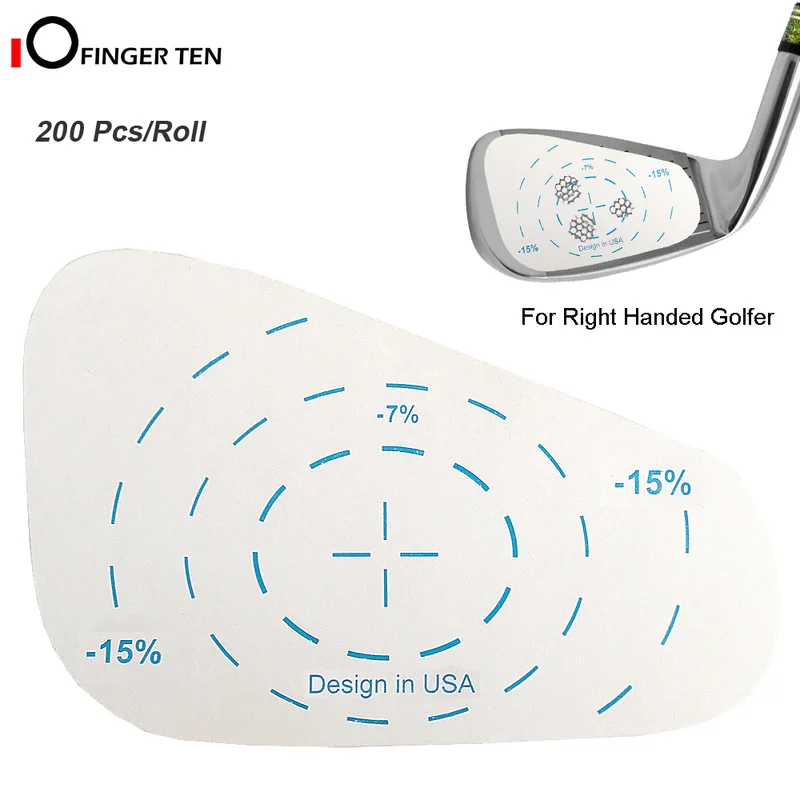 Golf Impact Tape Roll Iron Right Handed Labels Oversized Swing Training Ball Hitting Refill Tool for Men Women