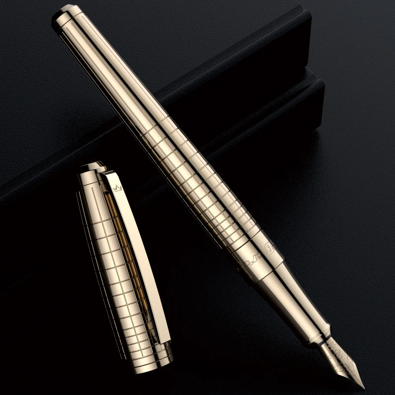 DARB Fountain Pen High Quality Business Office Metal Carved Ink Writing  Stainless Steel Classic Stationery School Supplies high purity titanium ti metal carved element periodic table 10x10x10mm cube for collection class teaching supplies