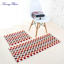 SunnyRain 1 предмет коврики Придверные для ванной нескользящие кухонные ковры моющиеся