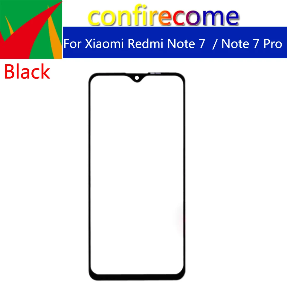 

10pcs For Xiaomi Redmi Note 7 Note7 \Note 7S M1901F71 Touch Screen Front Panel Glass Lens Outer Glass For Note 7 Pro\ Note7 Pro
