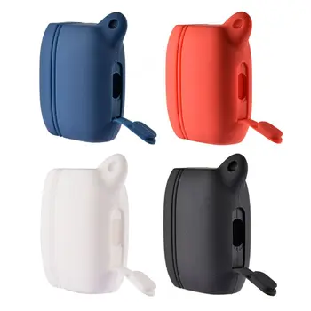 

Anti Anti Scratch Case Soft Silicone Protective Cover Skin with Carabiner for Jabra Elite Active 65t True Wireless Bluetooth