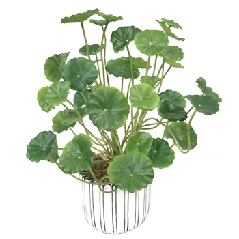 

Simulated Copper Coin Grass Artificial Flower Bouquet Home Desktop Decoration Hydroponic Plant Bonsai For Office Table Decor