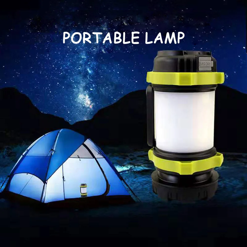 

Camp Lamp LED Portable Light USB Rechargeable Flashlight Dimmable Spotlight Work Light Waterproof Searchlight Emergency Torch