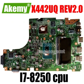 

For Asus X442 X442U X442UQ Laptop motherboard with processor I7-8250 cpu REV2.0 Mainboard 100% Tested
