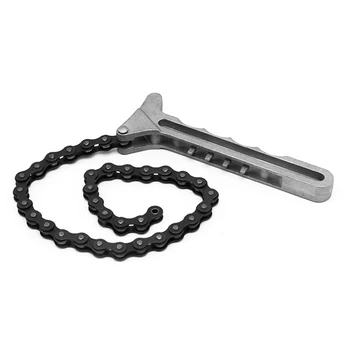 

Bestever High Quality Adjustable Car Engine Oil Filter Chain Grip Key Wrench Remover Tools Car Repair Tools Car Accessories