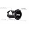 42mm T-mount Spotting Scope Camera Adapter Tube and T Ring for Nikon Canon Sony Pentax SLR/DSLR Camera & Astronomical Telescope 5