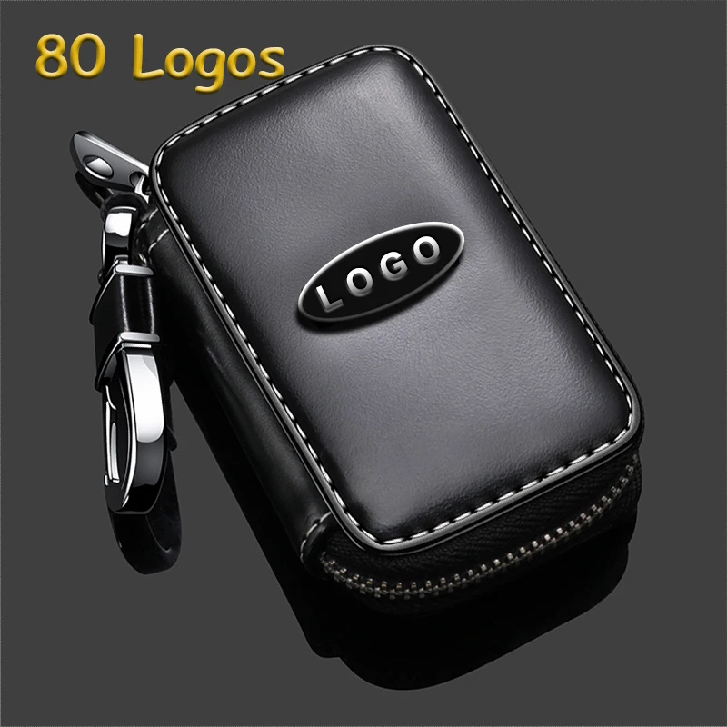 

1Pcs Leather car key case for Peugeot 3008 208 308 508 508 408 2008 leather car key case key set key ring protection car key
