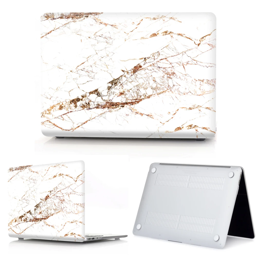 S6 3D мраморная текстура чехол для ноутбука Macbook Air Pro retina 11 12 13 15 сенсорная панель для macbook Touch ID Air 13 A1932 крышка клавиатуры - Цвет: S6