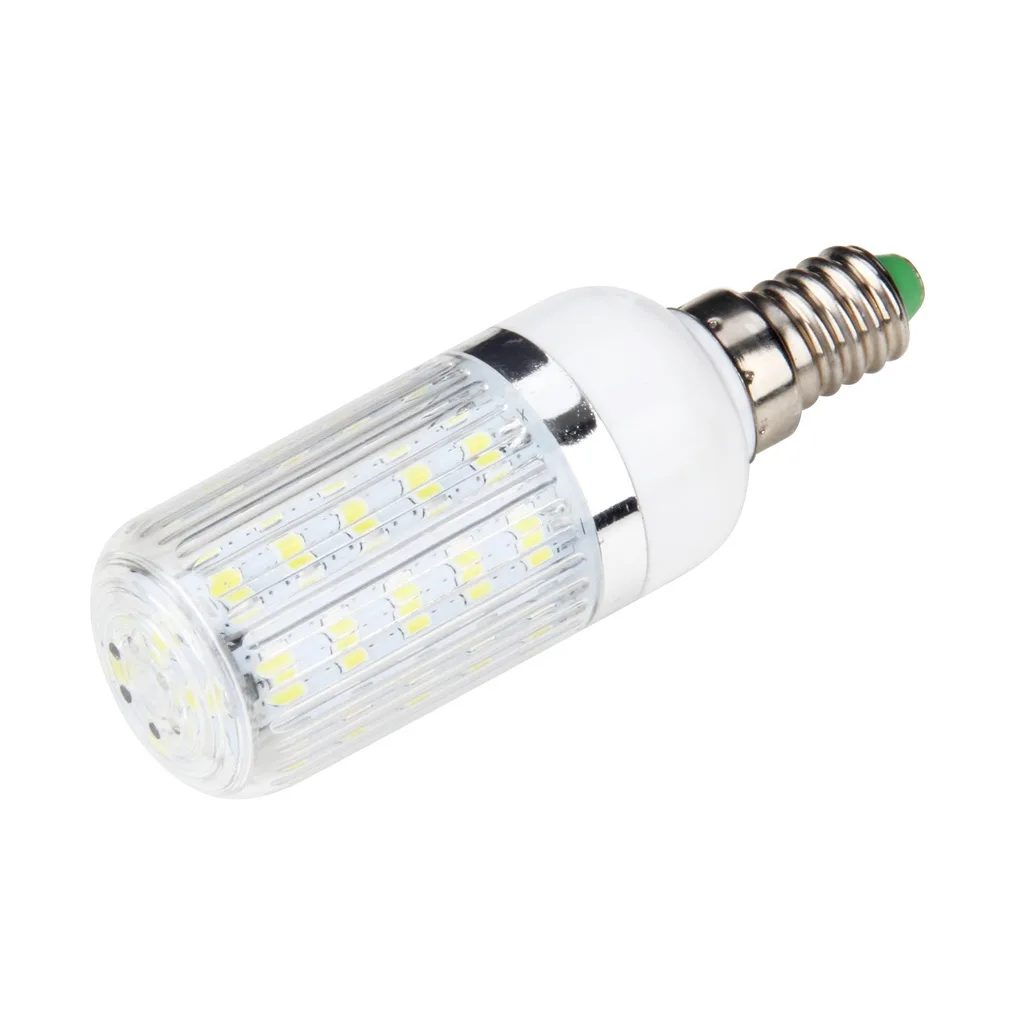 E14 7W 36 SMD 5730 Silver Side Light LED Corn Bulb Pure/Warm White 110V/240V Home Decoration |