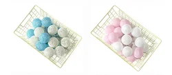 20 LED Cotton Ball Garland String Lights Christmas Fairy Lighting Strings for Outdoor Holiday Wedding Xmas Party Home Decoration