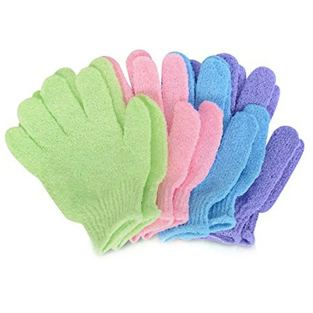 

8pcs Exfoliating Gloves Full Body Scrub Shower Gloves Bath Spa Exfoliation