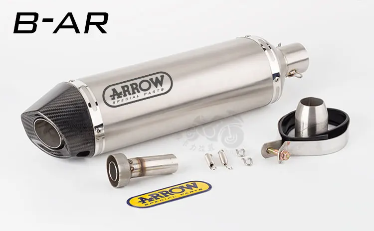 520 мм moto rcycle Akrapovic стрела углеродного волокна головка выхлопная труба moto TMAX500 TMAX530 XMAX300 плюс длинное большое смещение