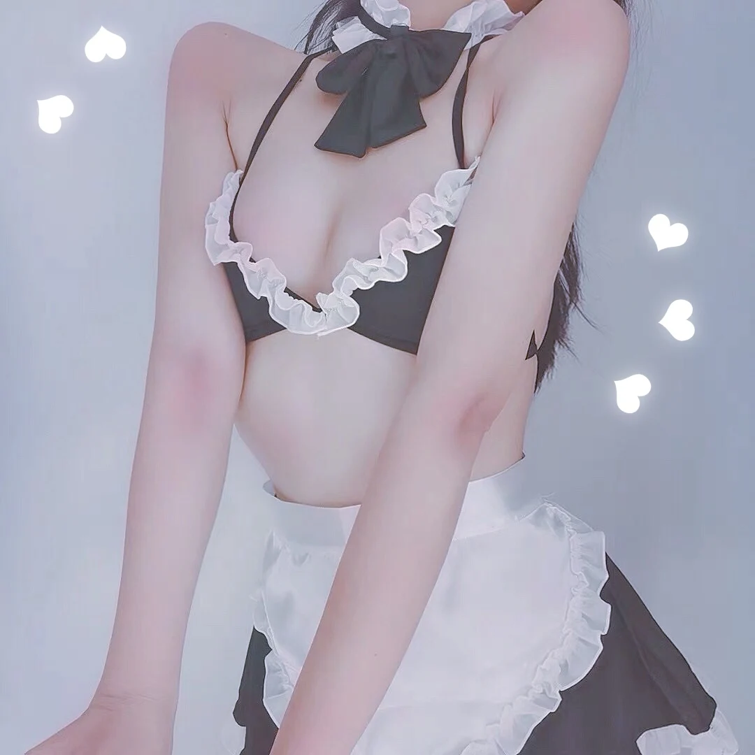Cute Apron Underwear Cos French Maid Costume Exotic Lingerie Lenceria Porn Women Sexy Clothing Nightwear Student Uniform