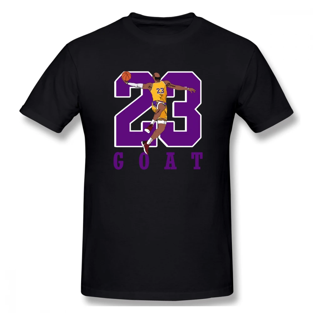 2020 New James Goat 23 Lebron And Jamesrt Men's Basic Short Sleeve T-Shirt European Size | Мужская одежда