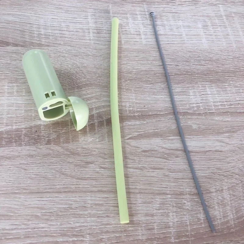 Collapsible Silicone Straws Folding Reusable Drinking Straw With Cleaning Brush And Carrying Case