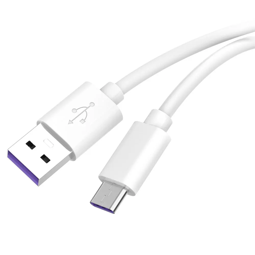 white Для huawei USB 5A type C кабель P20 Pro lite mate 9 10 Pro P10 Plus lite V10 USB 3,1 type-C супер зарядный кабель - Цвет: white