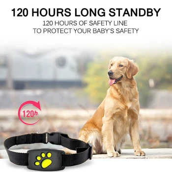 

Pet GPS Tracker Collar Anti-Lost Device Real Time Tracking Locator Pet Collars Dogs Cats GPS Tracking With Mic Free APP