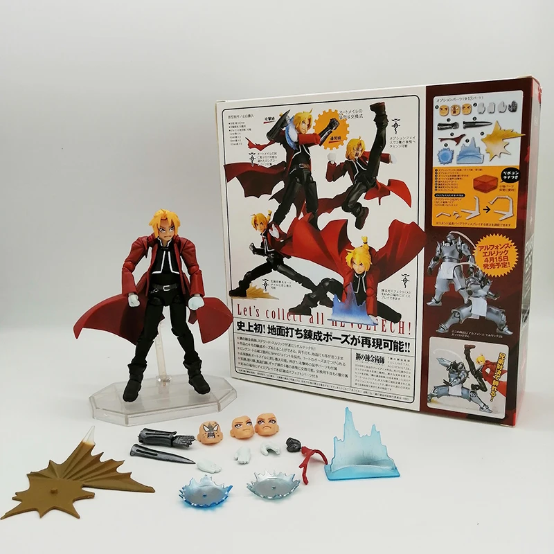 Edward Elric Figure Revoltech Yamaguchi Fullmetal Alchemist Action Figures Alphones Eliic 116 117 Anime Doll Brothers Model To Action Figures Aliexpress