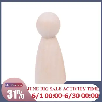 

People Different Size Natural Unfinished Ramp Preparation Stained Hard Wooden Family Paint Or DollsSolid Wood Wood Peg N9N0