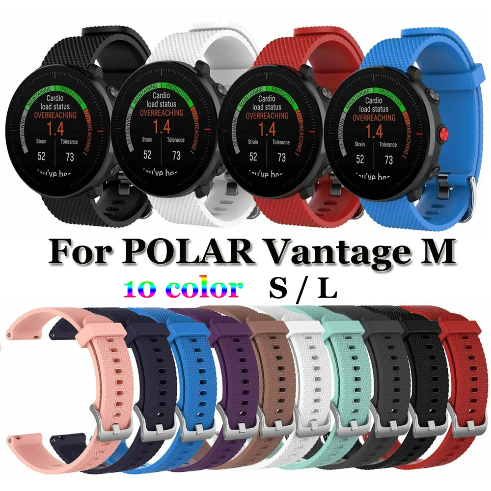Мягкая силиконовая лента унисекс ремешок на запястье для POLAR Vantage M умные часы