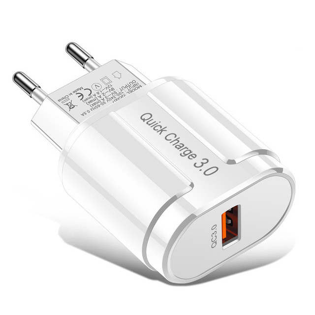 Quick Charger QC3.0 USB Charger EU US Wall Mobile Phone Charger Adapter for iPhone 11 XS MAX Fast Charging for Samsung