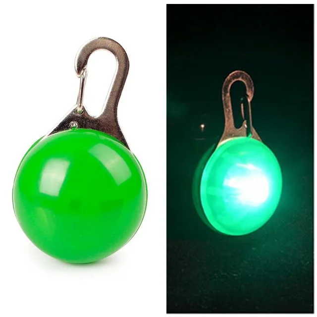 green-Pendant Нейлоновый светодиодный светящийся ошейник кулон для домашних животных Ночная безопасность мигающий ошейник для кошек собачий ошейник поводок светящийся Регулируемый ошейник для собак прогулки - Цвет: green-Pendant