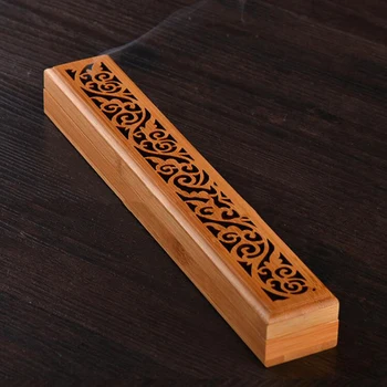 

1PC Retro Buddhism Wood Incense Holder Censer Joss-stick Inserted Ash Catcher Aromatherapy Tools Home Decoration Handcrafts
