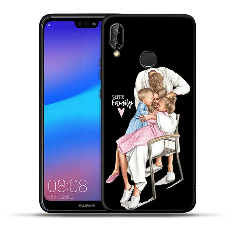 Для huawei Mate10 20 Lite Pro P9 P10 P20 P8 Lite P20 P30 Pro P Smart модный семейный супер мама и папа мальчик девочка чехол для телефона