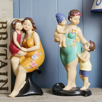 

AMERICAN WARM MOTHER AND CHILD PARENT-CHILD CHARACTERS RESIN ORNAMENTS KINDERGARTEN MATERNAL AND CHILD SHOP DECORATIONS CRAFTS