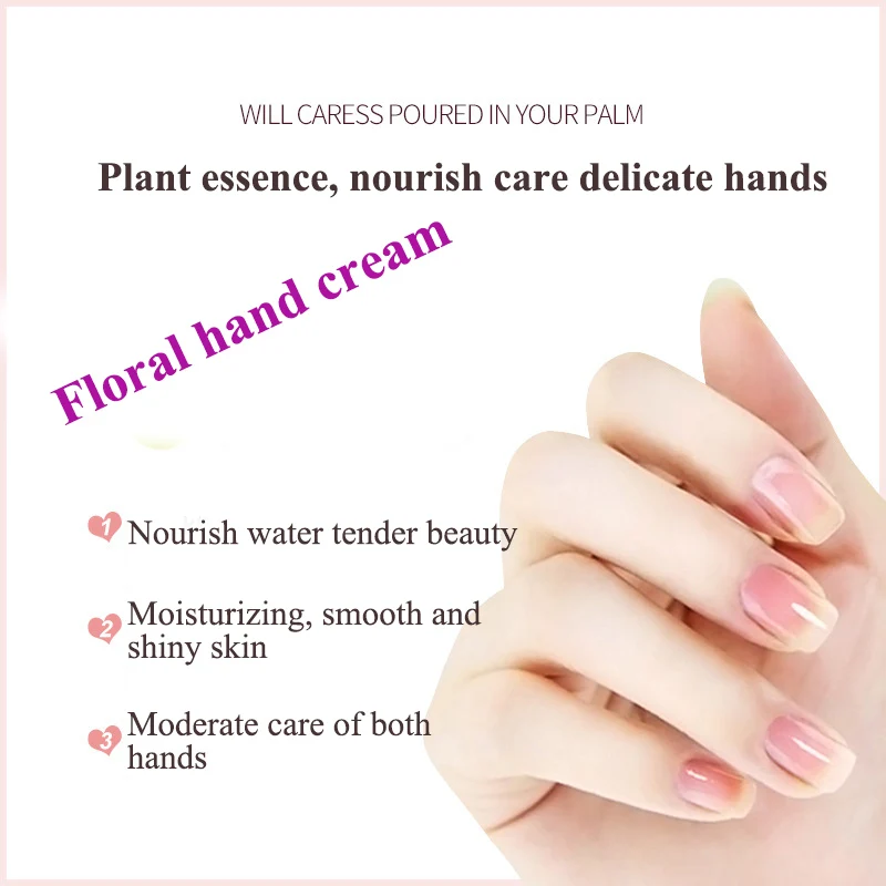 5PCS/lot Plant Fruit Hand Cream Set Moisturizing Nourishing Anti Aging Whitening Skin Care Hand Lotion Rose Avocado Grapefriut