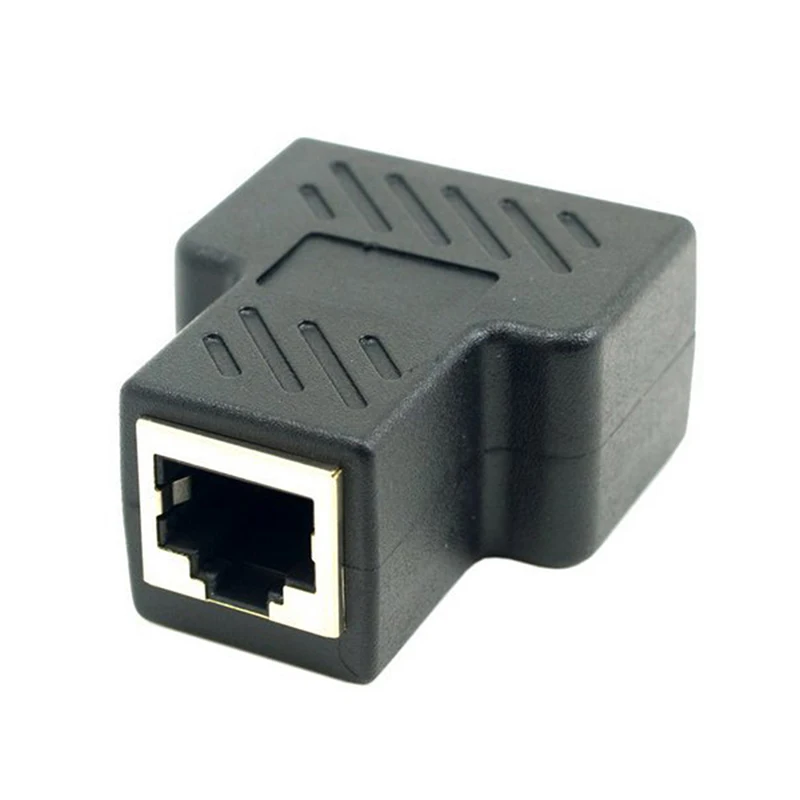 2 шт./компл. RJ45 отклонения в размерах на 1-2 адаптер-разветвитель разъема с экранированным CAT6 RJ45 сетевая Тройная головка 8P8C три-способ оптического кабеля