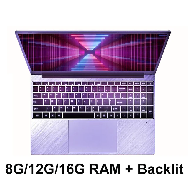 15.6 inch 8G 12G 16G RAM 1TB/512G/256G/128G SSD ROM With Backlit Keyboard 1920*1080 IPS Screen windows 10 Laptop 1