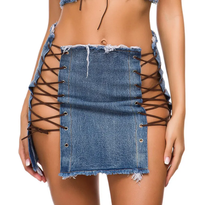 Сексуальный женский Перевязочный пакет на бедро мини-юбка открытая Высокая облегающая юбка карандаш Милая модная открытая юбка плюс размер 38