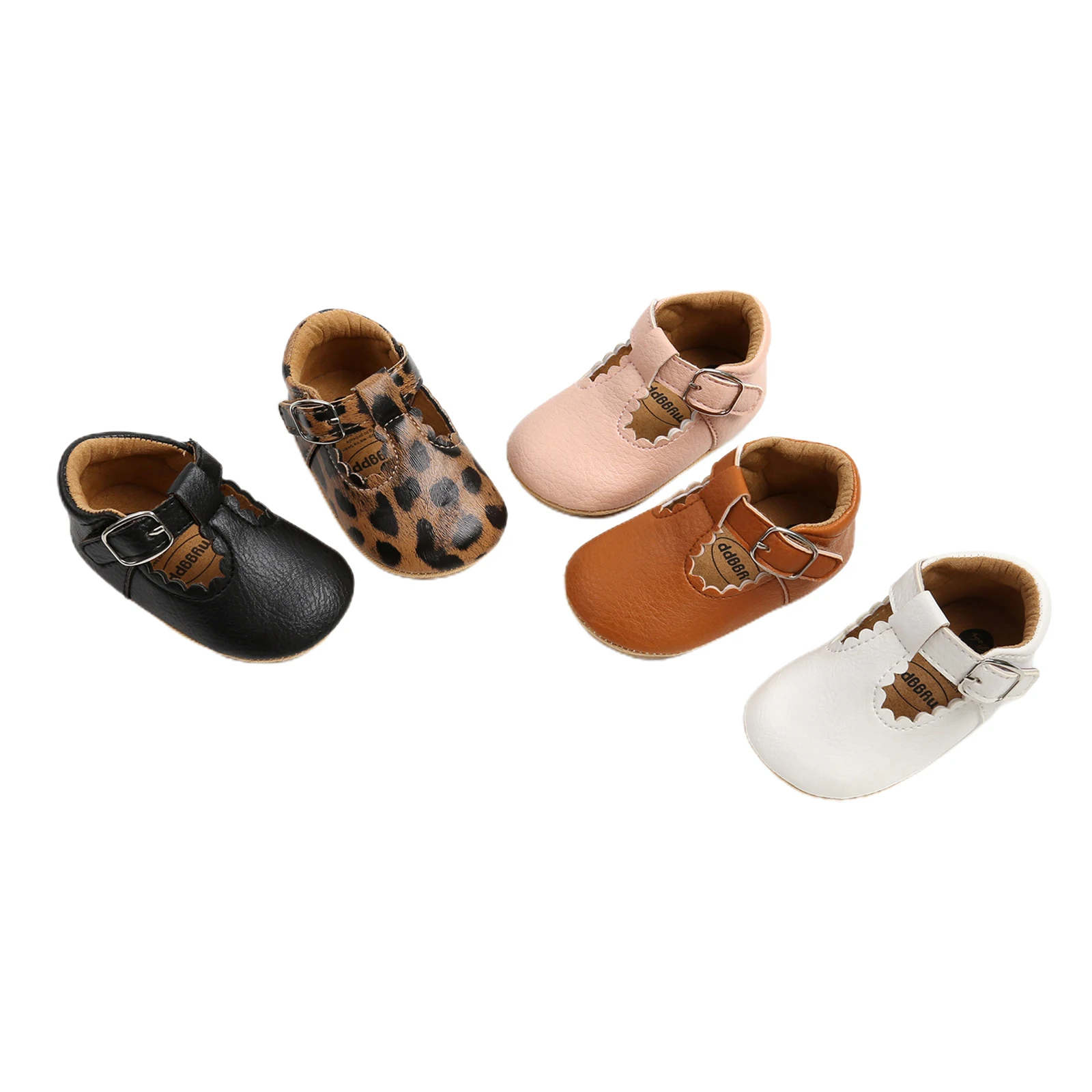 Spring Infants Baby Girl Leather Shoes Anti-Slip Ruffle Hem Gift Sneaker Shoes baby shoes