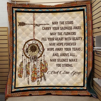 

SOFTBATFY May The Stars Quilt Blanket for Bed Soft Dropshipping