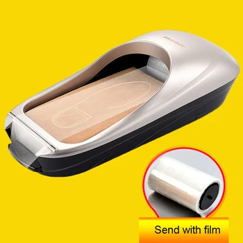 

With 4rolls Film Automatic Shoe Cover Machine Home Hotel Office One Time Shoe Membrane Sole Cover Dispenser Time & Labor Saving