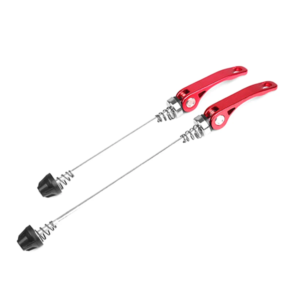 Красный 1Pair Outdoor Cycling Equipment Quick Release Lever Practical Road Bike Accessories Wheel Hub Shaft Rod Aluminum Alloy Skewer - Цвет: Красный