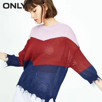 

ONLY autumn new loose vintage three-quarter sleeve sweater women | 118324509