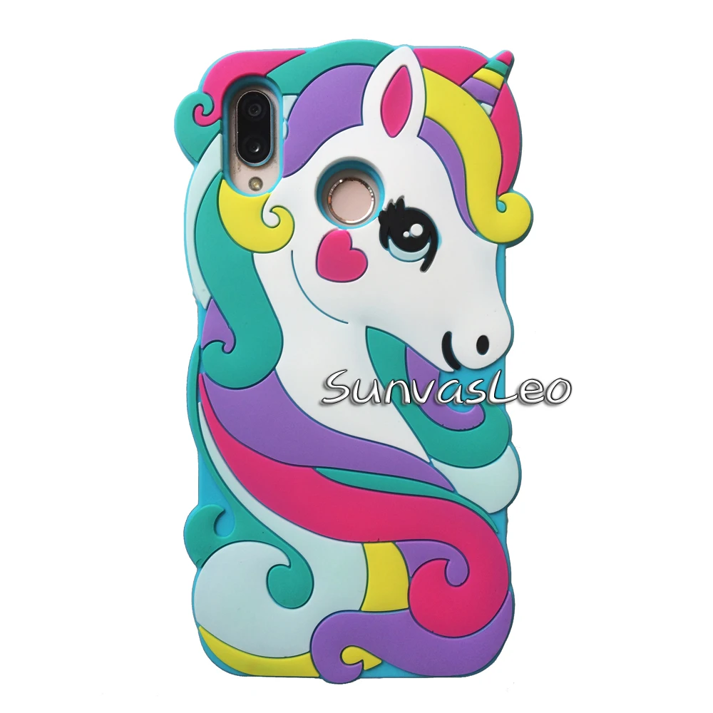 Blue New Unicorn Чехол для huawei P20 Lite, 3D Мягкий силиконовый чехол с изображением единорога для смартфона, чехол s для huawei P20 Lite, Fundas Coque - Цвет: Blue New Unicorn