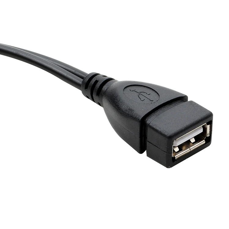 Горячая Распродажа Micro USB Мужской к USB Женский хост-кабель OTG и USB кабель питания Y сплиттер