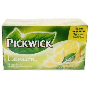 

Pickwick Lemon, té negro Aromatizado al limón, Bebida, Paquete de 20 bolsitas