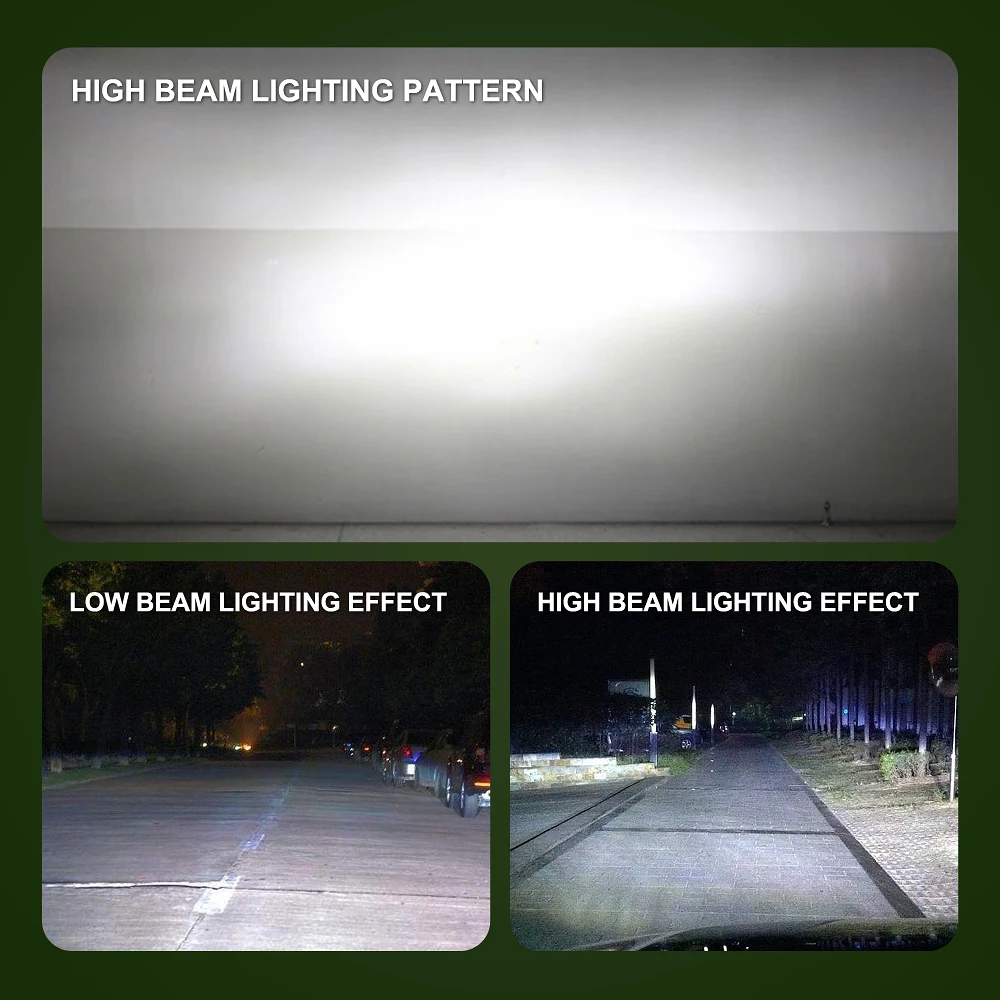 

2pcs Car Headlight 72W Waterproof IP68 9V-36V 6500K LED Cool White Lamp